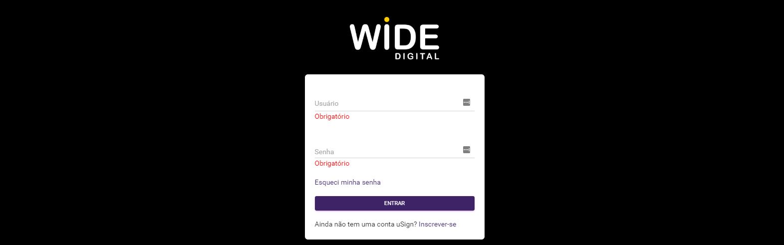 WIDE Digital: APP Publicador de Quiz CSN - Plataforma uSign